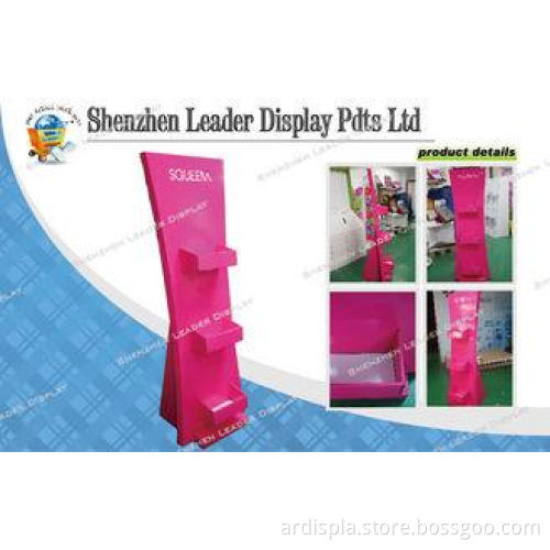 Pink Cardboard Display Stands Offset Printing With Matte La